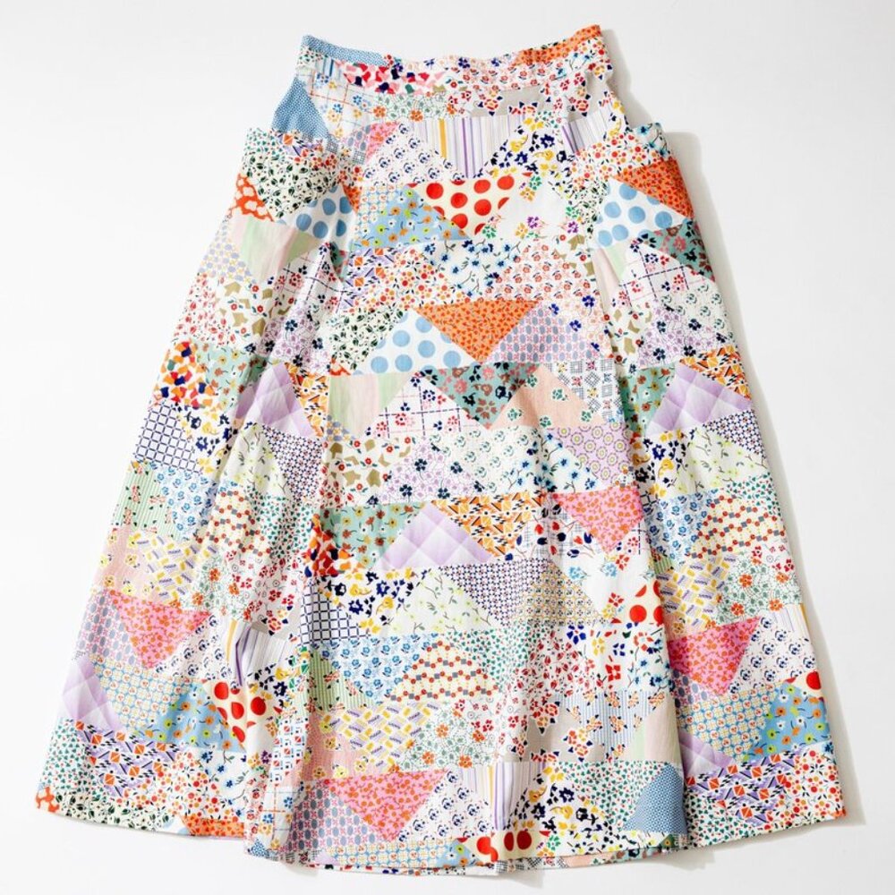 NWT Carleen Pocket Skirt Heirloom Cheater Print Cotton